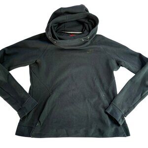 NIKE Black Cowl Neck Hoodie Hooded Sweatshirt. Size Women's Medium